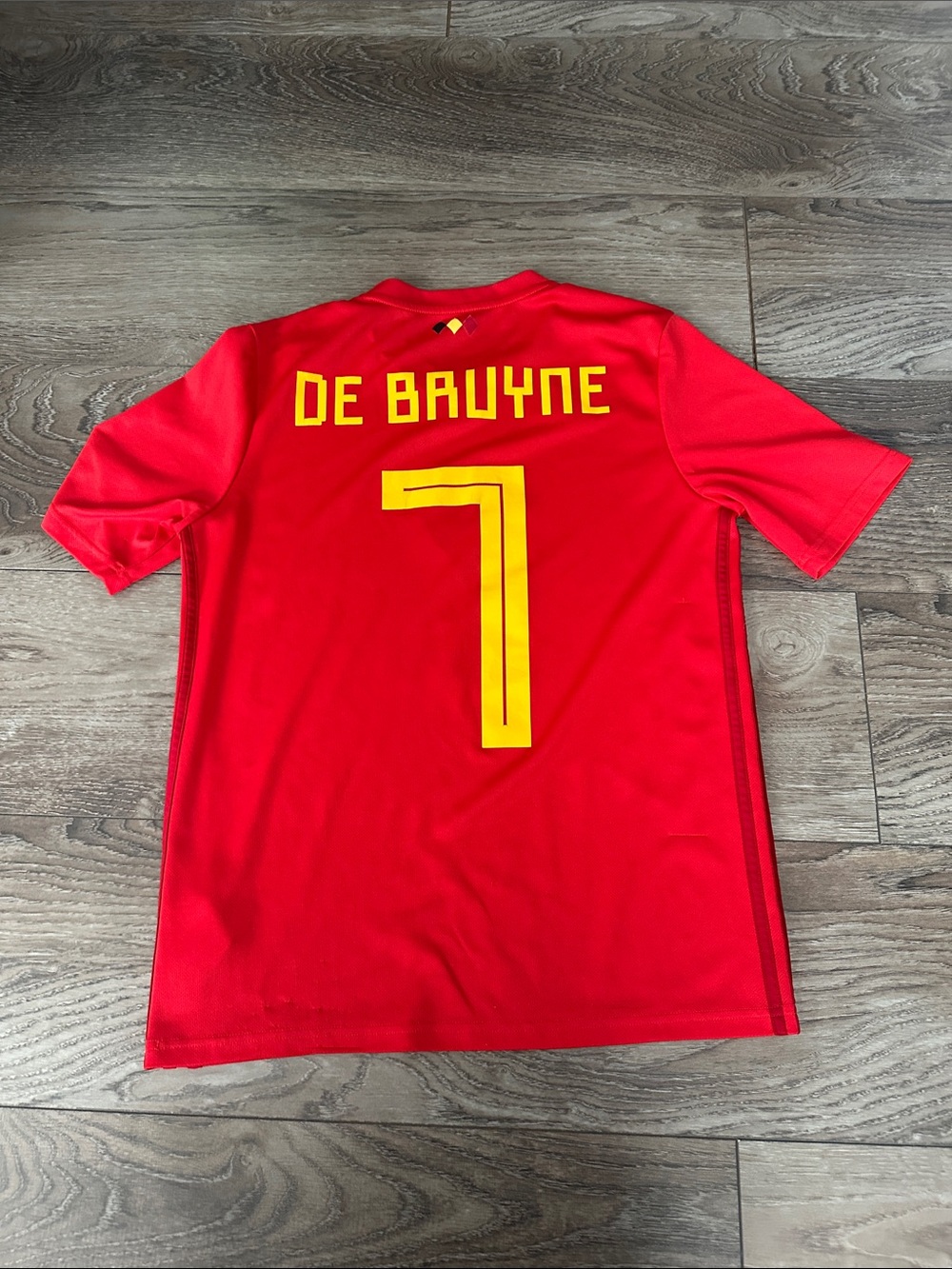 adidas Red Athletic Jersey with Black Logo
